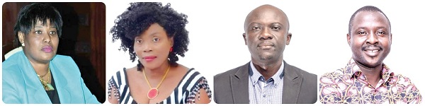 From L-R: Nana Yaa Akyempim Jantuah, CPP General Secretary;Janet Asana Nabla, PNC General Secretary; Remy Paa Kow Edmundson,PPP National Secretary;  Jerry Owusu Appauh, LPG General Secretary